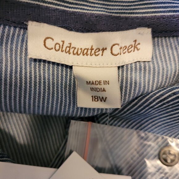 Coldwater Creek Mineral Wash Tencel Lyocell Chambray Maxi Dress - Picture 5 of 9